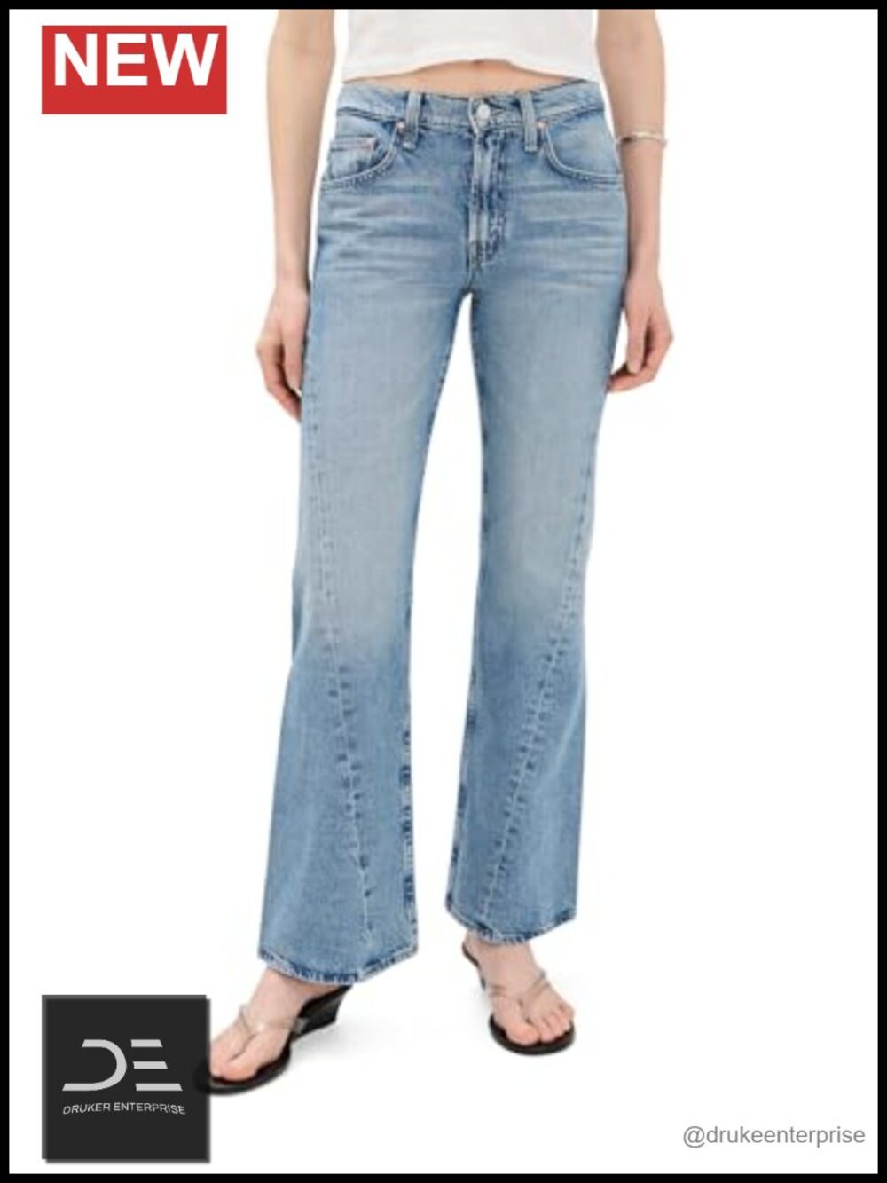 Mother The Bookie Twist Skimp Women's Wide Leg Mid Rise Jeans